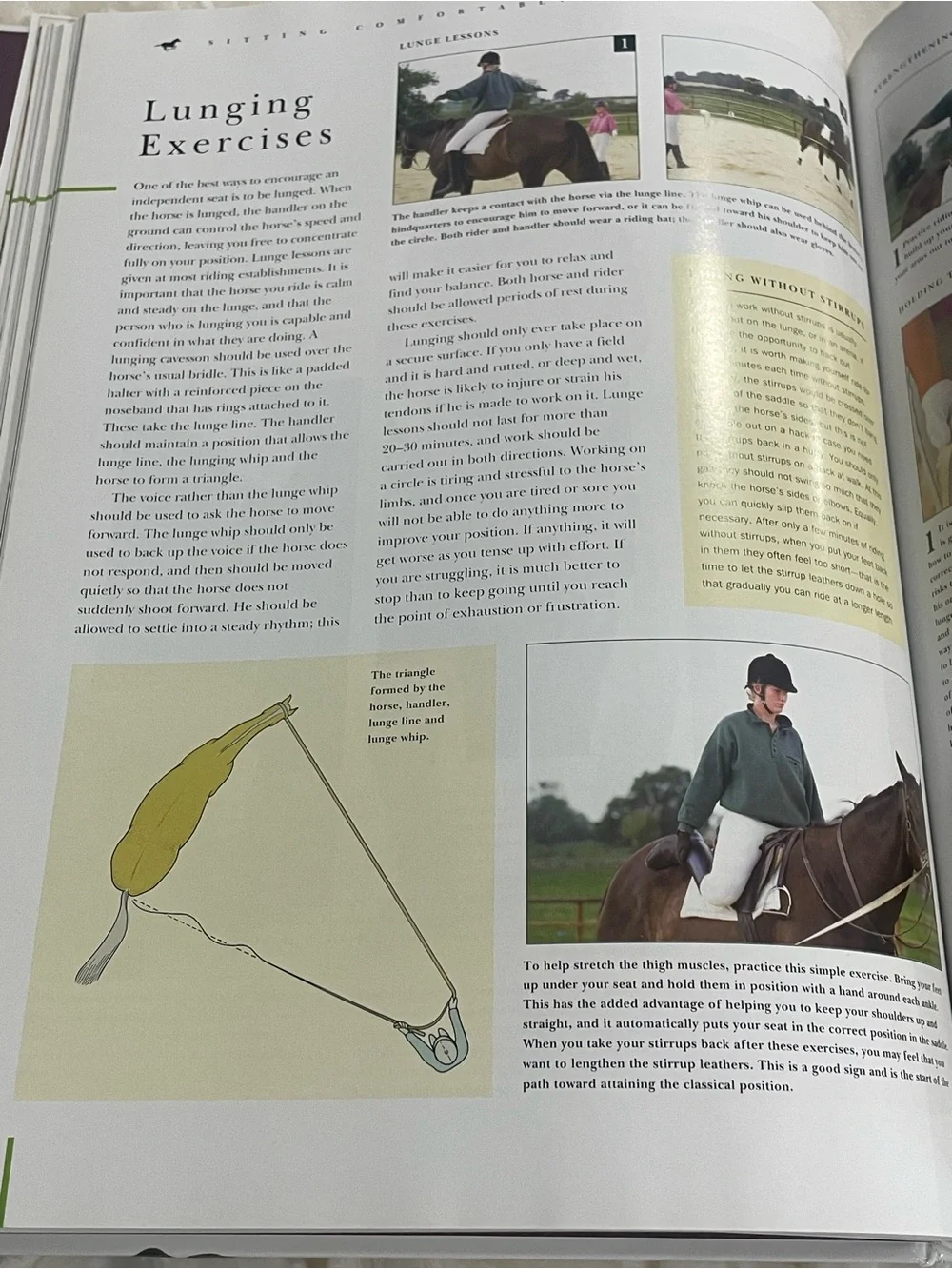 The Complete Horse & Rider Handbook HC Book 2001 Vintage Equestrian Sarah Muir